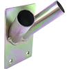 Aerzetix - C57257 - Portabandiera Doppio/Supporto a Parete/Base per avvitare - Piastra di Montaggio 70x110mm - Diametro Interno Tubo 23mm - Diametro Esterno Tubo 25.5mm - in Acciaio