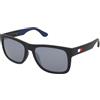 Tommy Hilfiger TH 1556/S D51/T4 | Occhiali da Sole Graduati o Non Graduati | Prova Online | Unisex | Plastica | Quadrati | Nero | Adrialenti