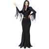Amscan - Costume Morticia, Famiglia Addams, Mercoledì, Horror, Halloween, Carnevale