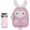 Chicco Kit Borsa Termica Coniglio e Tazza Travel Cup, Pratico Kit Composto da Portapappa Termico, Forma Coniglio Rosa e Tazza Travel Cup Rosa, 350 ml, Apertura e Chiusura Ermetica, 2 Anni +