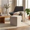 MIlani Home ORI - pouf quadrato in stoffa