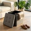 MIlani Home ZARA - pouf quadrato in ecopelle