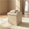 MIlani Home ZARA - pouf quadrato in ecopelle