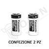 PANASONIC CR123 Batteria al litio 3V Panasonic confezione 2 pz