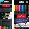 Faber-Castell 116412 - Matite colorate Blackwood, Black Edition, scatola da 12 151610 - GRIP Finepen, fineliner, con punta in fibra metallica da 0,4 mm, set da 10