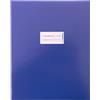 HERMA 20046 - Copertina per quaderni Quart in cartone blu, copertina con etichetta in carta robusta e extra resistente, copertina per quaderni scolastici, colorata