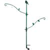 dobar 10854 - Supporto per mangiatoia per uccelli, per balconi/ringhiere/recinzioni, 86 x 100 cm, colore verde scuro