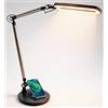 OTUS Lampada da Scrivania OTUS con Ricarica Wireless | 3 Colori & 12 Livelli di Luminosità | Lampada LED da Tavolo con Braccio Regolabile | Luce per Ufficio, Studio, Lettura, Videoconferenze