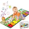 Rodzon Tappetino Musicale per Bambini,per Pianoforte,da Ballo con10 Animali Natale e Compleanno per Ragazzi 1 2 3 4 5 6 Regalo