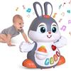 MOONTOY Giochi Musicali per Neonati, Coniglio Strisciante Interattivi con Musica e Luce,Natale Regalo Bambini 1 2 Anni 6 7 8 9 10 11 12 18 Mesi (HA9991)