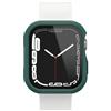 OtterBox Bumper OtterBox Eclipse con Protettore schermo in Vetro Temperato integrato per Apple Watch Series 9/8/7-45mm, antishock e cadute, protettivo per schermo e bordi dell' Apple Watch, Verde Chiaro
