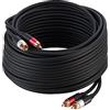Amazon Basics Cavo audio RCA da 2 maschio a 2 maschio, 10 m, nero