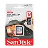 SanDisk Ultra 32GB SDHC Memory Card, Up to 120 MB/s, Class 10, UHS-I, V10, Confezione da 3