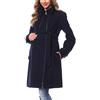 Be Mammy Trench Premaman di Lana BE20-225 (Blu Navy, EU 34=IT 40)