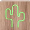 BIG BEN BigBen Interactive Neon Cactus Speaker, Dotato di Ricarica ad Induzione per Dispositivi Compatibili, Legno Chiaro