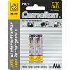 Camelion NIMH AAA/LR3 1.2V-600MAH 2/Carte REMPLACE R03NM