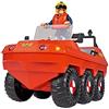 Simba Toys Sam il Pompiere Anfibio Hydrus 109252572038, +3 anni, 20 cm, 6 Ruote Motrici, con Personaggio Articolato di Sam