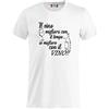 BrolloGroup T-Shirt Il Vino Migliora con Il Tempo Io Miglioro con Il Vino PS 27431-A030 (Bianco, S)