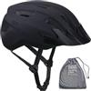 BBB Cycling, Casco da bici per adulti MTB e da strada, per uomini e donne, visiera staccabile e rete per insetti, Condor 2.0, borsa da viaggio, BHE-173T, nero opaco, M (54-58 cm) Unisex, M (54-58cm)