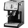 Fakir De'Longhi ECP33.21 Macchina da Caffè Espresso Manuale e Cappuccino, Caffè in Polvere o in Cialde E.S.E., Argento/Nero