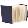 Artway Indigo - Libro di Schizzi in Carta di Cotone - Concertina A6 - 36 Facciate/18 Pagine di Carta di Cotone 100% Stracciata da 250gsm a Trama Media - 100% Fatto a Mano