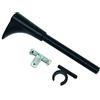 Gardinia Supporto a Muro Universale, incl. Adattatore ad Anello o a T, Attacco a Parete, per bastoni per Tende, Linea Memphis