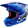 Alpinestars Casco Moto Cross Enduro Alpinestars S-M5 CORP 22.06 Blu Luci