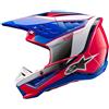 Alpinestars Casco Moto Cross Enduro Alpinestars S-M5 SAIL 22.06 Blu Rosa