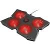 Trust Gaming GXT 278 Yozu Base di Raffreddamento per Laptop Gaming da 17.3, 4 Ventole Illuminate a Velocità Regolabile, Cooling Pad con Altezza Regolabile - Nero