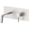 PAFFONI Miscelatore lavabo incasso 25x10 cm con bocca 17,8 cm steel looking - Stick di Paffoni