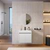 DEGHI Mobile bagno con ante 60 cm bianco opaco con lavabo e specchio - Dedalo