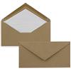 NEUSER PAPIER 50 x buste da lettera formato DIN lungo - carta kraft color sabbia con interno in seta naturale - 11 x 22 cm - 120 g/m² - ideali per inviti, biglietti di Natale, biglietti di auguri della serie
