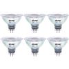 DiCUNO Lampadina LED dimmerabile GU5.3, bianco neutro 4000K, 6W sostituisce i faretti alogeni 60W, 12V, 440LM, MR16, Faretto LED dimmerabile, Angolo di emissione 40°, 6 Pezzi