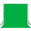 Bonvvie Sfondo Verde Foto Video 3 x 3m, Bonvvie Sfondo Fotografico Resistente Alle Rughe, Lavabile Greenscreen Mussola Chromakey per Studio Fotografia, Televisione, Zoom, YouTube, Riunioni Online