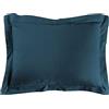 douceur d'intérieur, Federa per cuscino (50 x 70 cm) Lina blu, 100% cotone