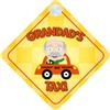 QG Ltd Quality Goods Ltd Cartello per auto, con la scritta "Grandad's Taxi", simile ai cartelli con la scritta "Baby on Board", ideale come regalo