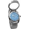 VISIONU Braille - Orologio tattile per persone cieche o anziane, quadrante blu, cinturino estensibile, cinturino, Bracciale