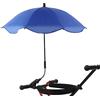 JUOPZKENN Ombrellone per passeggino, protezione UV, universale, con morsetto, 360 gradi, per sedie da spiaggia, impermeabile, portatile, per passeggini, golf, carrelli e sedie a rotelle (blu navy)