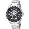 Casio Edifice EFR-547D-1AVUEF - Orologio da uomo al quarzo in acciaio inox, bicolore, Argento/Nero