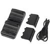 OSTENT Dual Charger Dock Station + 2 Batteria compatibile per controller wireless Microsoft Xbox One