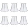 Duokon 6 pezzi paralume europeo moderno lampadario in tessuto paralume lampada da parete copertura accessori luce bianco