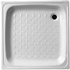 SMAVIT Piatto doccia quadrato in acciaio bianco 80x80x8cm