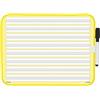 TimeTEX Prima-Colori 62290 - Lavagna magnetica per esercizi di scrittura, 4 pezzi, 3 pezzi, con matita e calamita, 28 cm x 21,5 cm, righe per lavagna bianca