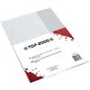 TOP-2000 Confezione da 5 quaderni per libro, formato DIN A4, trasparente, in polipropilene riciclabile, 0,09 mm, extra resistente TOP-2000