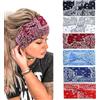 Kavya 6 Pezzi Fasce Per Capelli Donna, Larga Fascia Capelli Elastici Stampa Alla Moda Stampa Floreale Accessori Capelli Per Lavoro Quotidiano Yoga (Boho)