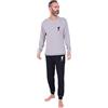Liverpool F.C. Pigiama lungo da uomo ufficiale del Liverpool Football Club, grigio, Grigio, XXL