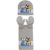 Disney Set invernale per bambini con cappello di Topolino e amici + sciarpa + guanti guanti da 3 pezzi coordinati per bambini, Grigio, 12-18 Mesi