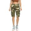 Tianerhay Bermuda Cargo Shorts da donna, in cotone militare mimetico casual da lavoro, vestibilità larga, multi tasche, abbigliamento estivo, Camo 34, 40