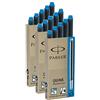 Parker Quink cartucce d' inchiostro standard lunghe, 15 Patronen, blu, 5