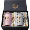 ALBISS Regali di nozze per coppia di sposi, regalo di nozze, Mr Right Mrs Always Right - Couple Anniversario Matrimonio Regalo di Fidanzamento per lui, Coppia di Regali Coppie Rosa e Grigio